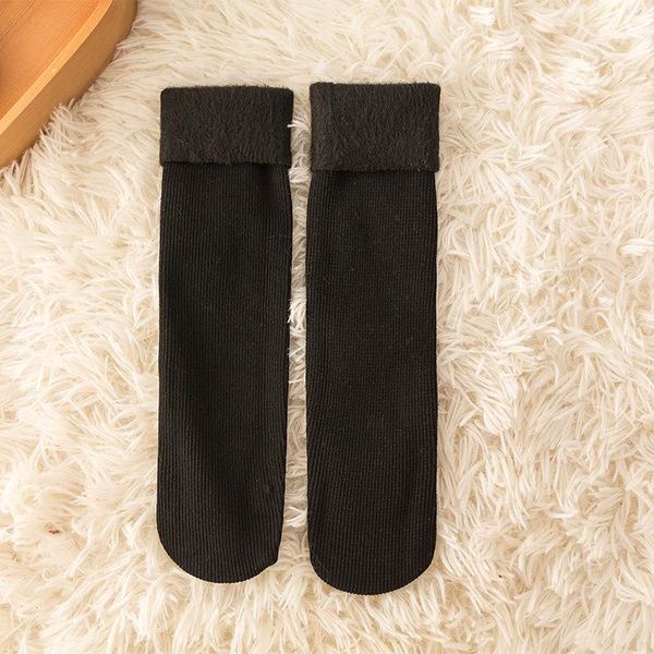 men's socks 1 pair female autumn and winter snow plus velvet thick cotton vertical strip middle tube floor warm, Black
men's socks 1 pair female autumn and winter snow plus velvet thick cotton vertical strip middle tube floor warm, Black