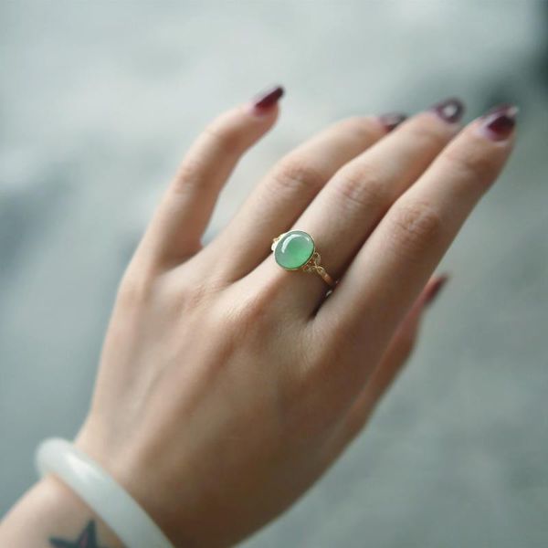 cluster rings original natural high species chalcedony egg round opening adjustable ring elegant charm creative retro silver jeweler, Golden;silver
cluster rings original natural high species chalcedony egg round opening adjustable ring elegant charm creative retro silver jeweler, Golden;silver