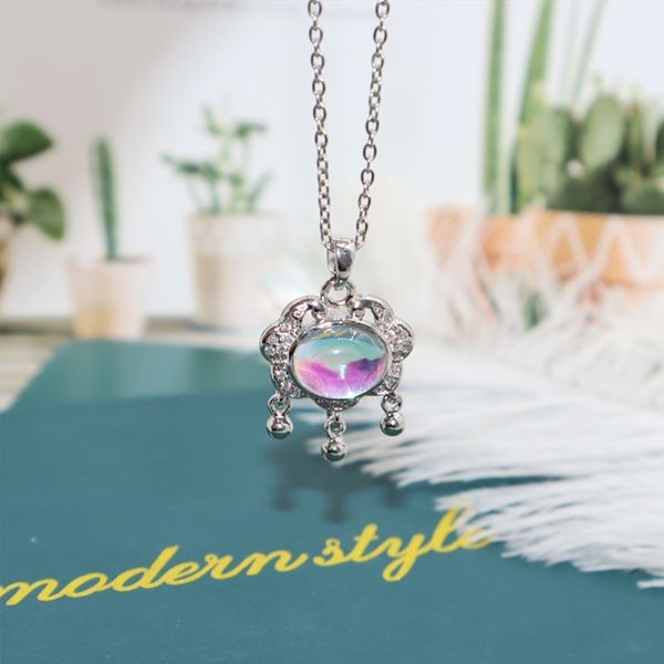 titanium steel moonstone safety lock necklace women's new design fashion bell pendant net red clavicle chain, Black
titanium steel moonstone safety lock necklace women's new design fashion bell pendant net red clavicle chain, Black