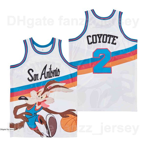 men moive #2 the coyote jersey no 2 camp basketball team color white away hiphop breathable pure cotton hip hop for sport fans shirt on sale, Black
men moive #2 the coyote jersey no 2 camp basketball team color white away hiphop breathable pure cotton hip hop for sport fans shirt on sale, Black