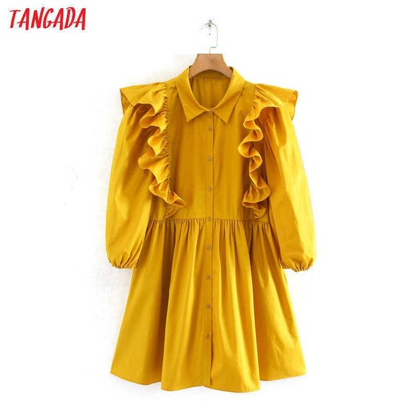 tangada summer fashion women yellow pleated mini dress short sleeve ladies vintage office lady dress vestidos 2w110 210609, Black;gray
tangada summer fashion women yellow pleated mini dress short sleeve ladies vintage office lady dress vestidos 2w110 210609, Black;gray