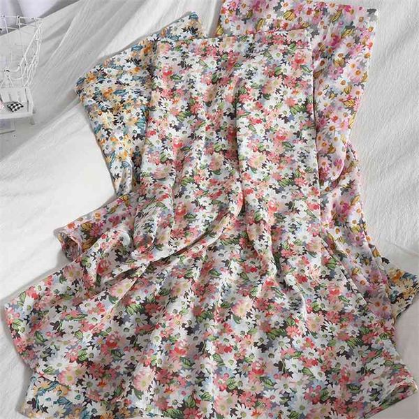 summer elegant women chiffon floral skirt korean clothing high waist over the knee long female 210514, Black
summer elegant women chiffon floral skirt korean clothing high waist over the knee long female 210514, Black