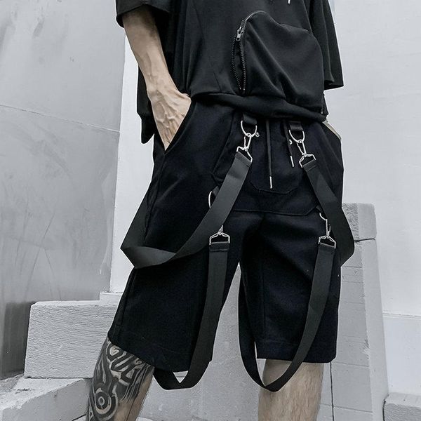 men's shorts cargo men 2021 summer cotton knee length ribbons black casual short pants streetwear hip hop man joggers, White;black
men's shorts cargo men 2021 summer cotton knee length ribbons black casual short pants streetwear hip hop man joggers, White;black