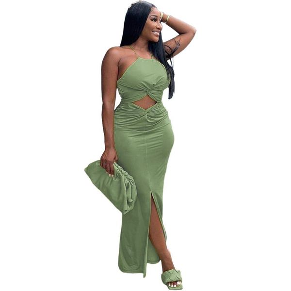 casual dresses women long dress halter skinny solid color party night split bodycon streetwear summer clothes for outfit, Black;gray
casual dresses women long dress halter skinny solid color party night split bodycon streetwear summer clothes for outfit, Black;gray