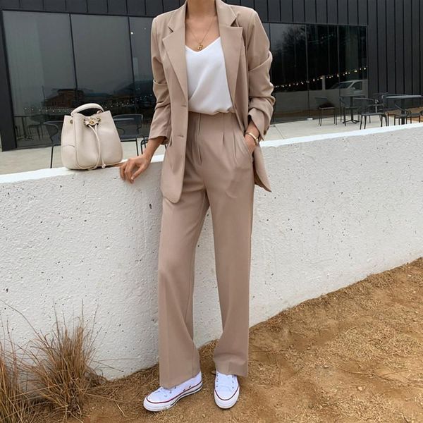 women's two piece pants elegant office ladies pantsuits women fashion classic 2 pieces set single breasted full sleeve blazer female bu, White
women's two piece pants elegant office ladies pantsuits women fashion classic 2 pieces set single breasted full sleeve blazer female bu, White