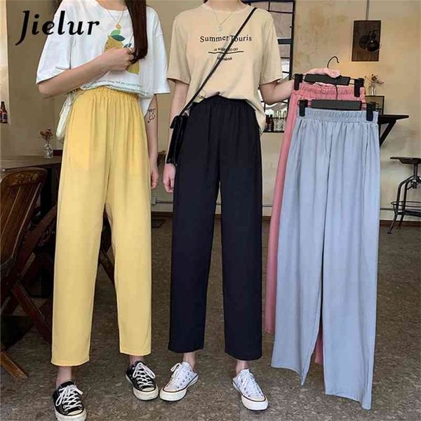 solid color summer pants chiffon loose elastic waist chic korean women pantalon femme trousers slim roupas 210426, Black;white
solid color summer pants chiffon loose elastic waist chic korean women pantalon femme trousers slim roupas 210426, Black;white