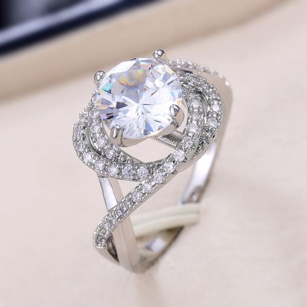 wedding rings caoshi luxury eternity promise ring for women silver color inlaid big round cubic zirconia trendy engagement party jewelry lad, Slivery;golden
wedding rings caoshi luxury eternity promise ring for women silver color inlaid big round cubic zirconia trendy engagement party jewelry lad, Slivery;golden