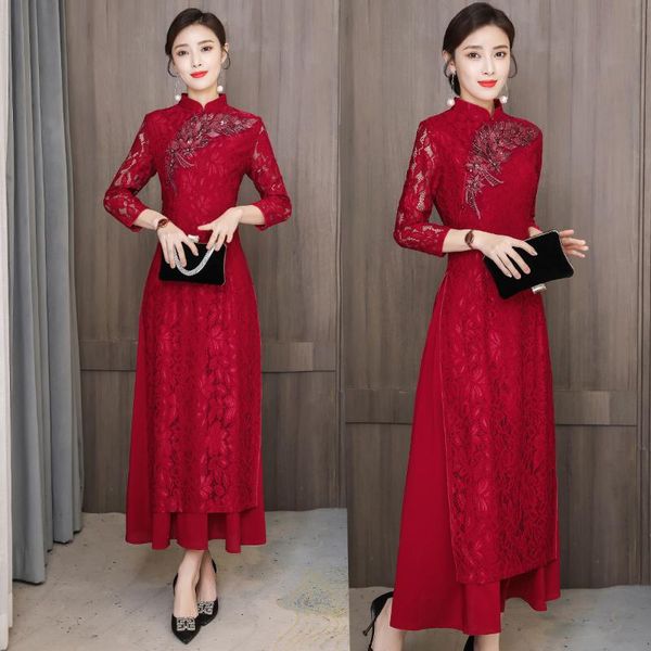 ethnic clothing 2021 large women's dress red lace xi mother-in-law wedding improved cheongsam mother's
ethnic clothing 2021 large women's dress red lace xi mother-in-law wedding improved cheongsam mother's