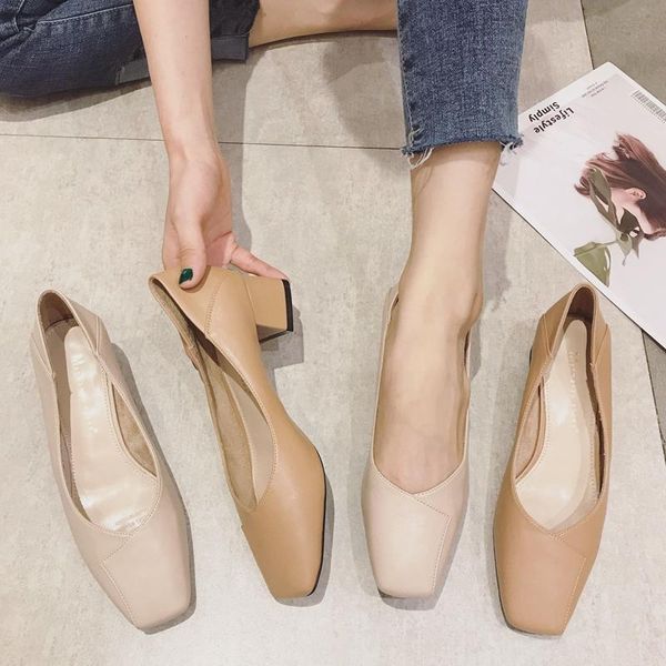 dress shoes the 2021 korean version of joker spring single thick heel shallow mouth work retro soft sole, Black
dress shoes the 2021 korean version of joker spring single thick heel shallow mouth work retro soft sole, Black