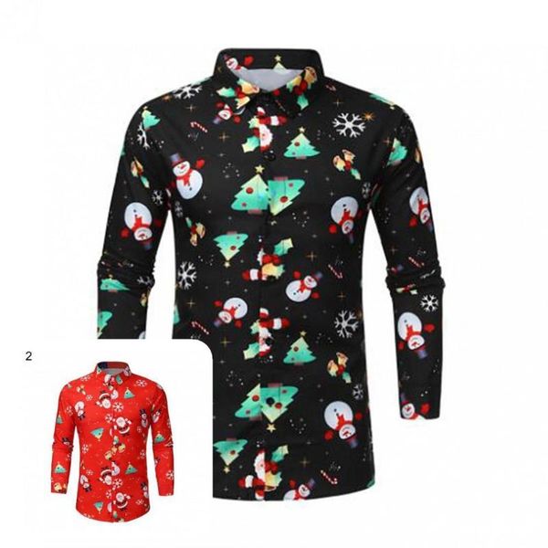men's casual shirts all-match comfy snowflakes snowman print shirt male clothing, White;black
men's casual shirts all-match comfy snowflakes snowman print shirt male clothing, White;black