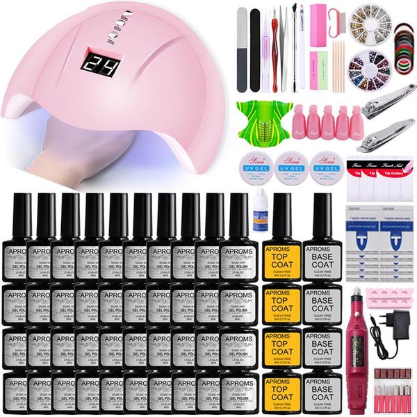 manicure set nail kit gel polish electric drill machine 24w 12led uv led lamp dryer salon tools art kits
manicure set nail kit gel polish electric drill machine 24w 12led uv led lamp dryer salon tools art kits