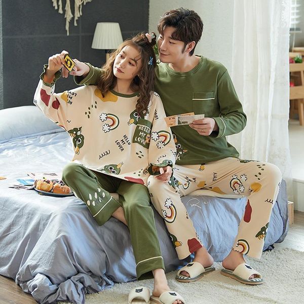 lovers cotton cartoon couple pajamas womens sleepwears set home clothes men pyjamas long sleeve pijamas mujer plus size xxxl, Black;red
lovers cotton cartoon couple pajamas womens sleepwears set home clothes men pyjamas long sleeve pijamas mujer plus size xxxl, Black;red