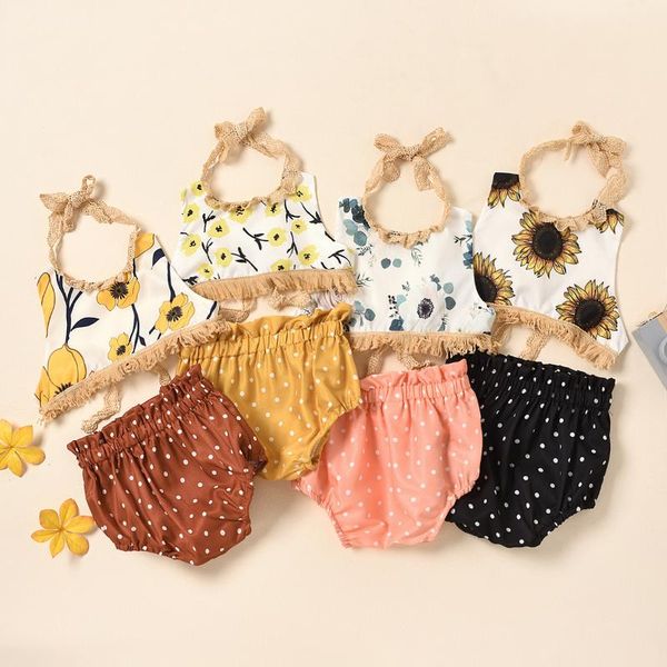 clothing sets summer jumpsuit baby girls 2pcs boutique clothes infant cotton romper toddler ruffles woven sunflower tassel kids dot pant, White
clothing sets summer jumpsuit baby girls 2pcs boutique clothes infant cotton romper toddler ruffles woven sunflower tassel kids dot pant, White
