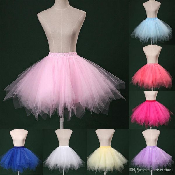 dhl mini length women tutu tulle skirts prom party dresses girl ball gowns layers underskirt crinolines with 18 colors cpa782, Black 
dhl mini length women tutu tulle skirts prom party dresses girl ball gowns layers underskirt crinolines with 18 colors cpa782, Black