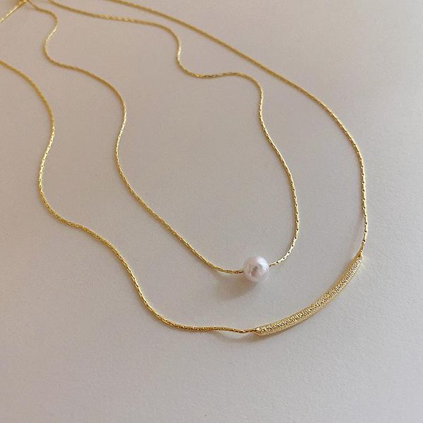 chains arrivals 2021 fashion modern peals choker necklace double layers round necklaces golden chain jewelry women, Silver
chains arrivals 2021 fashion modern peals choker necklace double layers round necklaces golden chain jewelry women, Silver
