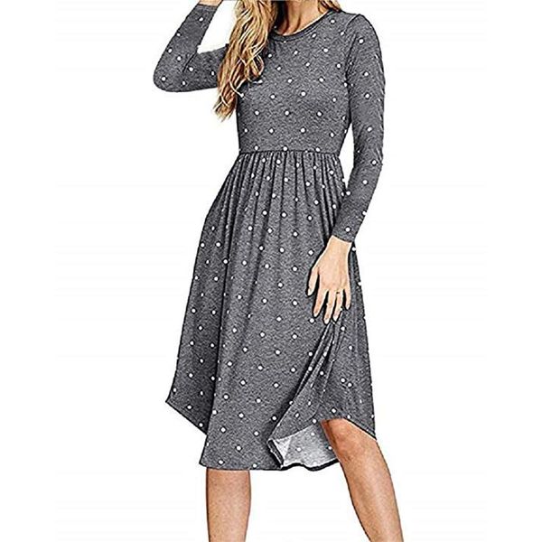 casual dresses neue frauen vintage kleid femme robe lose langarm midi taschen polka dot plissee plus gröÃe party pl515g, Black;gray
casual dresses neue frauen vintage kleid femme robe lose langarm midi taschen polka dot plissee plus gröÃe party pl515g, Black;gray