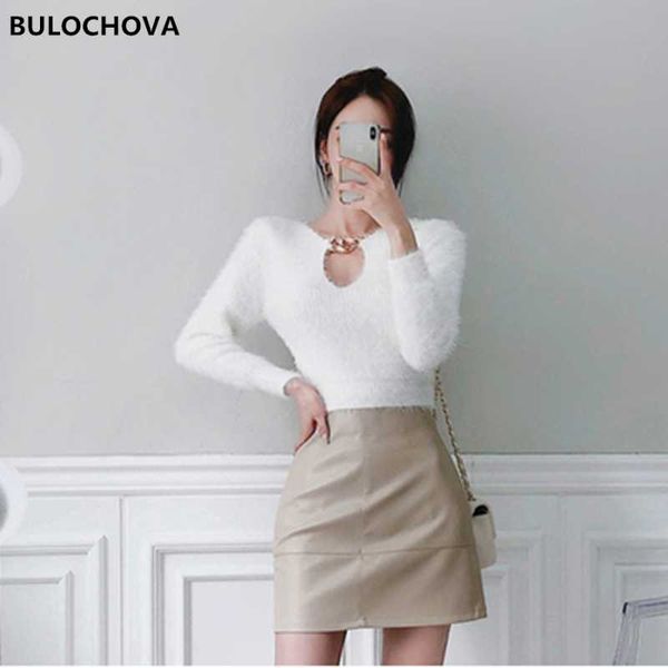 women's sweaters 2021 est spring autumn white knitted wool women casual pullovers warm short sweater femme plush, White;black
women's sweaters 2021 est spring autumn white knitted wool women casual pullovers warm short sweater femme plush, White;black