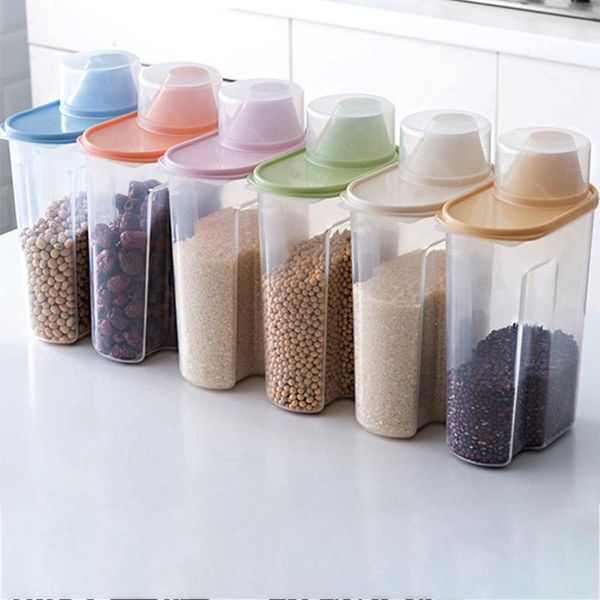 storage bottles & jars s/l plastic cereal dispenser box kitchen grain rice container sealed jar for accessories 
storage bottles & jars s/l plastic cereal dispenser box kitchen grain rice container sealed jar for accessories