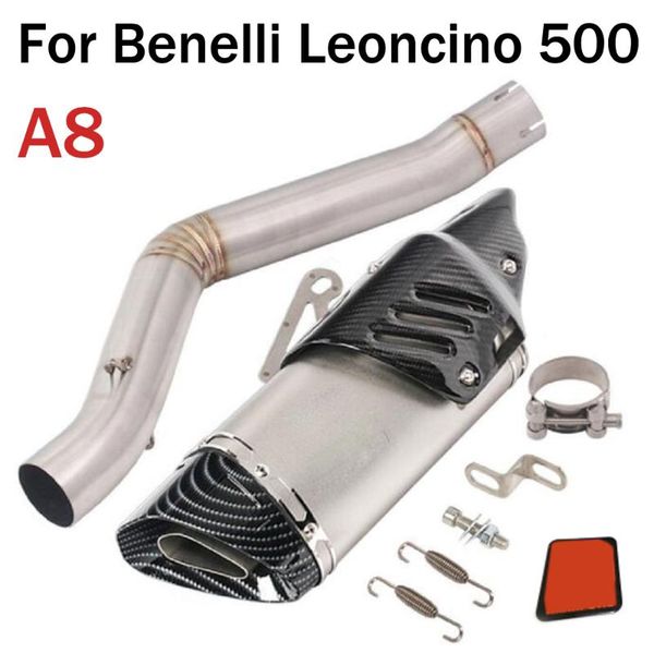motorcycle exhaust system slip on modified motocross full muffler pipe middle link escape moto for benelli trk502 trk 502
motorcycle exhaust system slip on modified motocross full muffler pipe middle link escape moto for benelli trk502 trk 502
