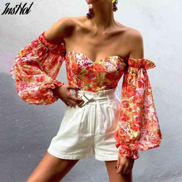 off shoulder ruffles summer crop fashion women holiday beach shirt vintage leaf printed elegant female blouse 210514, White
off shoulder ruffles summer crop fashion women holiday beach shirt vintage leaf printed elegant female blouse 210514, White