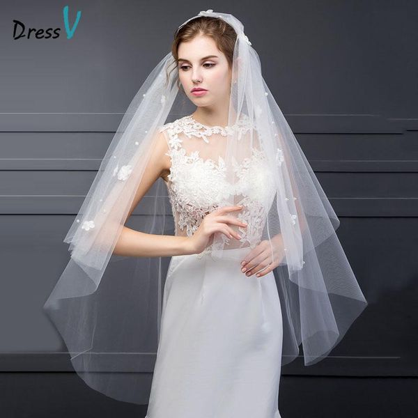 bridal veils dressv wedding veil two layer mesh with flowers sweet dream fingertip length accessories, Black
bridal veils dressv wedding veil two layer mesh with flowers sweet dream fingertip length accessories, Black
