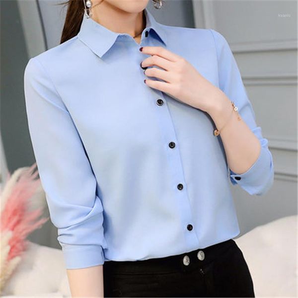 women office lady shirts spring fashion long sleeve slim white chiffon blouse shirt femme blusa feminina casual blue women's blouses &
women office lady shirts spring fashion long sleeve slim white chiffon blouse shirt femme blusa feminina casual blue women's blouses &