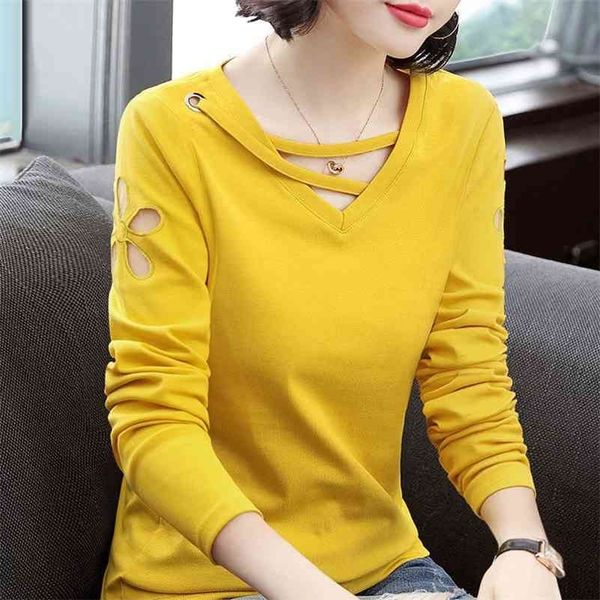 100% cotton t shirt woman new loose plus size women shirts spring fashion long sleeve shirt v-neck woman t-shirt 210324, White
100% cotton t shirt woman new loose plus size women shirts spring fashion long sleeve shirt v-neck woman t-shirt 210324, White