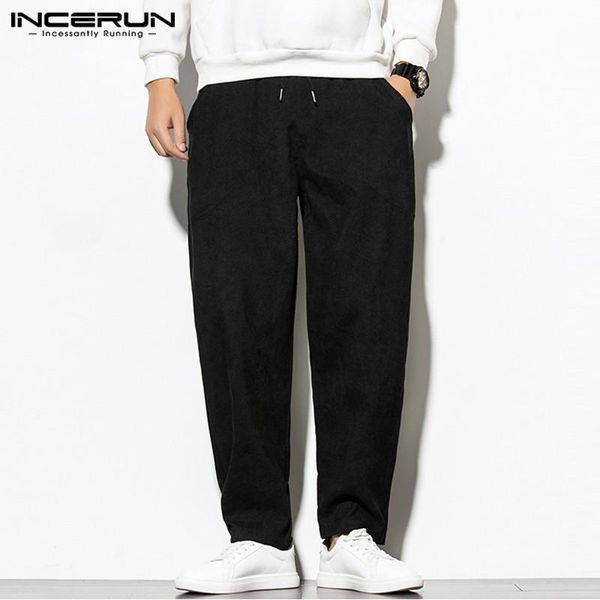 leisure straight pantalones men trousers incerun corduroy pants solid color drawstring casual baggy plus size men's, Black
leisure straight pantalones men trousers incerun corduroy pants solid color drawstring casual baggy plus size men's, Black