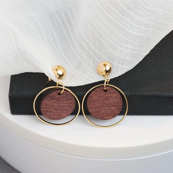dangle & chandelier simple and fashionable wood creative personality geometric round earrings, Silver
dangle & chandelier simple and fashionable wood creative personality geometric round earrings, Silver