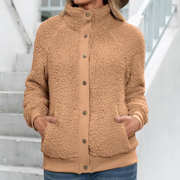 women's jackets casual jacket women reversible parka teddy fleece coat loose winter warm streetwear long sleeve veste femme 2021, Black;brown 
women's jackets casual jacket women reversible parka teddy fleece coat loose winter warm streetwear long sleeve veste femme 2021, Black;brown