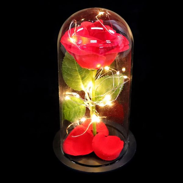 decorative flowers & wreaths 1pc artificial rose led light atmosphere with glass cover adornment
decorative flowers & wreaths 1pc artificial rose led light atmosphere with glass cover adornment