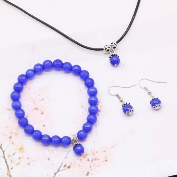 earrings & necklace natural stone cat eye earring bracelet set quratz crystal pendant black rope for women, Silver
earrings & necklace natural stone cat eye earring bracelet set quratz crystal pendant black rope for women, Silver