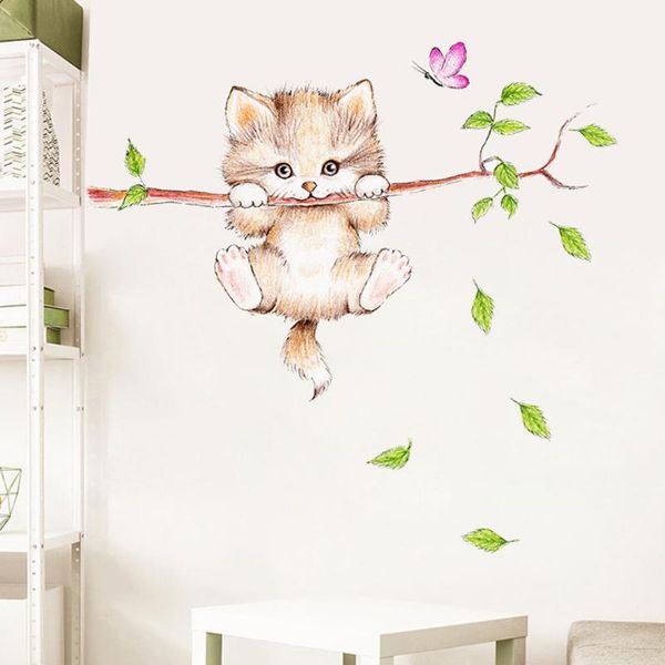 wall stickers 1pc sticker cartoon cat spring green leaf waterproof self-adhesive bedroom study background
wall stickers 1pc sticker cartoon cat spring green leaf waterproof self-adhesive bedroom study background