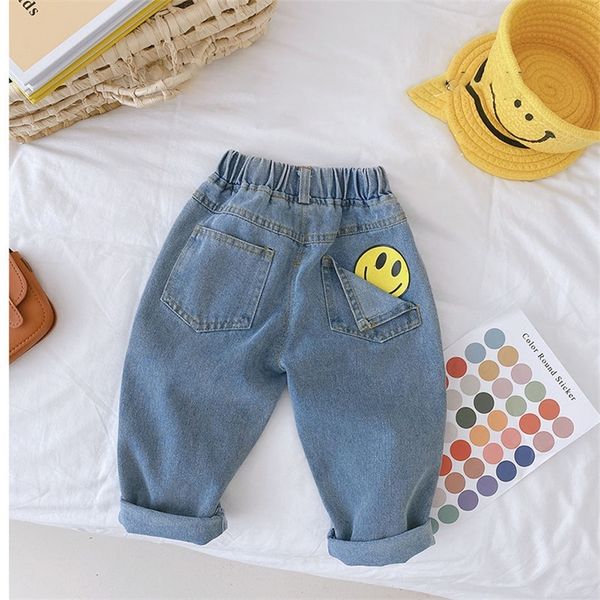 milancel spring kids jeans smile face girls boys denim pants chidren clothes 220222, Blue
milancel spring kids jeans smile face girls boys denim pants chidren clothes 220222, Blue