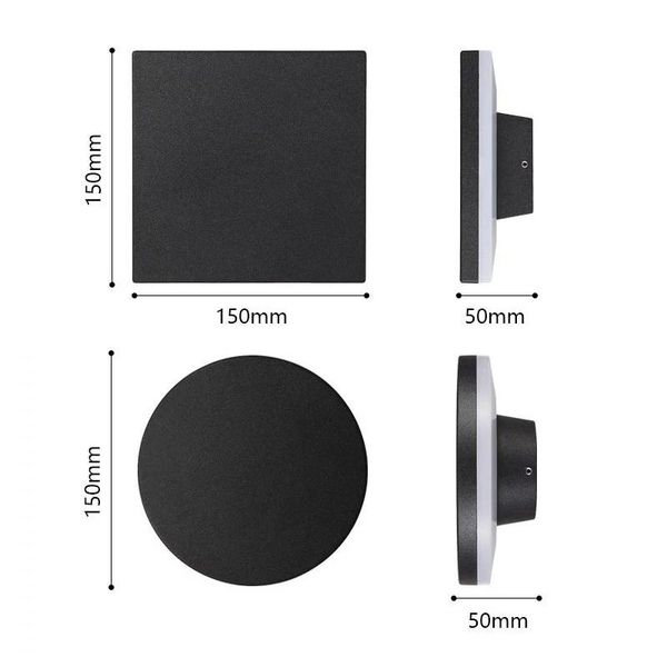 outdoor waterproof wall lamp ip54 aluminum light living room porch balcony aisle garden exterior lighting round lamps
outdoor waterproof wall lamp ip54 aluminum light living room porch balcony aisle garden exterior lighting round lamps