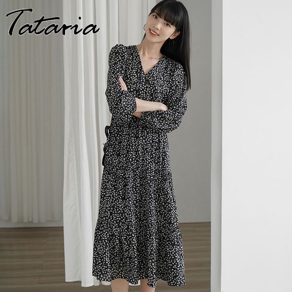 women spring dresses v neck with long sleeves flower floral print black velvet womans casual dress korean 210514, Black;gray
women spring dresses v neck with long sleeves flower floral print black velvet womans casual dress korean 210514, Black;gray