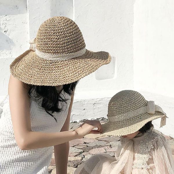 fashion sun flat straw boater hat girls bow summer hats casual wide brimmed lafite beach parent-child outing 4.30 brim, Blue;gray
fashion sun flat straw boater hat girls bow summer hats casual wide brimmed lafite beach parent-child outing 4.30 brim, Blue;gray