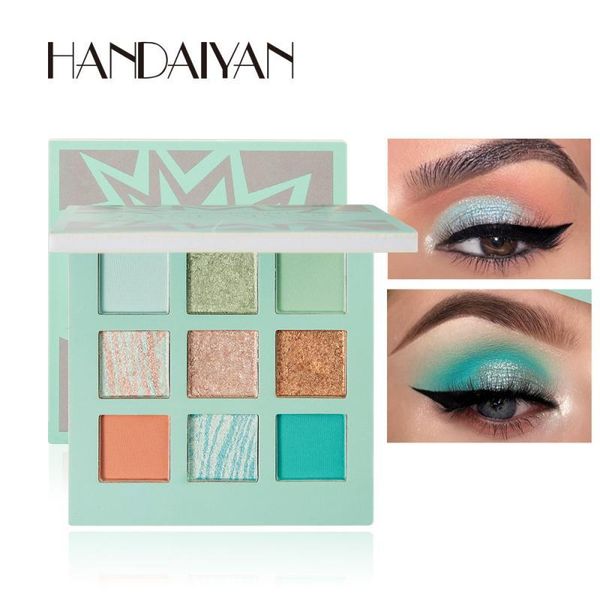 eye shadow eyeshadow palette long lasting shiny matte glitter pigment shimmer 9 colors powder cosmetics 
eye shadow eyeshadow palette long lasting shiny matte glitter pigment shimmer 9 colors powder cosmetics