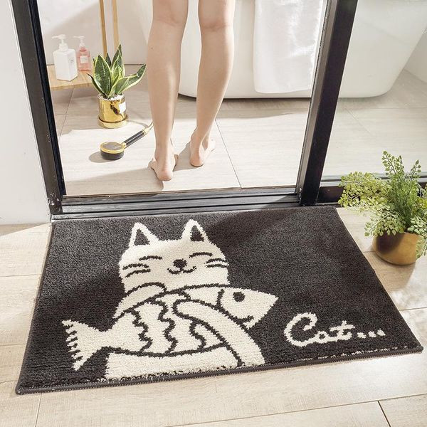 carpets cross-border flocking home door mat simple black and white bedroom toilet bathroom absorbent non-slip foot pad lb42806
carpets cross-border flocking home door mat simple black and white bedroom toilet bathroom absorbent non-slip foot pad lb42806