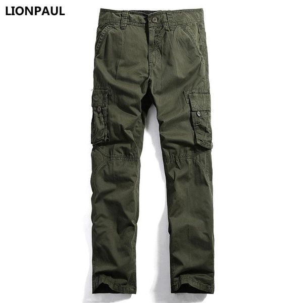 men's pants lionpaul zipper pockets cargo mid oxford cotton military summer trousers loose male man casual, Black
men's pants lionpaul zipper pockets cargo mid oxford cotton military summer trousers loose male man casual, Black