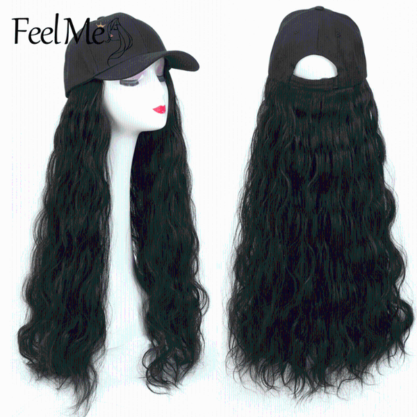 synthetic wigs long baseball cap hair wig blond/black/natural color feel me hat adjustable for girl
synthetic wigs long baseball cap hair wig blond/black/natural color feel me hat adjustable for girl