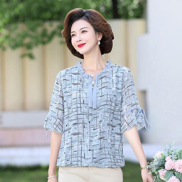 women's blouses & shirts chiffon women half sleeve v-neck elegant casual femme ladies loose summer print blusas mm0778, White
women's blouses & shirts chiffon women half sleeve v-neck elegant casual femme ladies loose summer print blusas mm0778, White