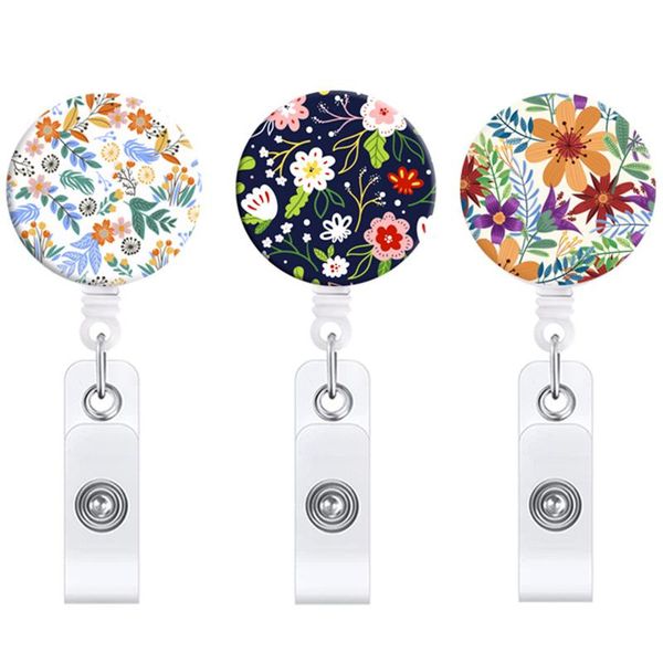little flower card sets belt key ring metal retractable pull badge reel id lanyard tag clips keychains, Silver
little flower card sets belt key ring metal retractable pull badge reel id lanyard tag clips keychains, Silver