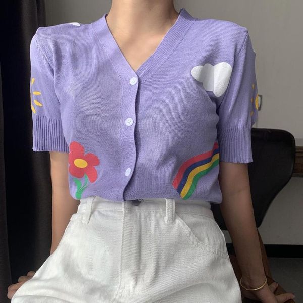 women's knits & tees v-neck knitted casual sweater shirts women knitting short sleeve summer thin cardigan outwear for female free, White
women's knits & tees v-neck knitted casual sweater shirts women knitting short sleeve summer thin cardigan outwear for female free, White