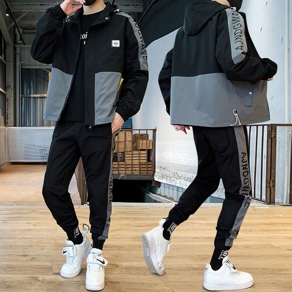 men's tracksuits homem agasalho duas peças conjunto com capuz jaquetas workwear + harlan calça terno esportivo hip hop macacão de beise, Gray
men's tracksuits homem agasalho duas peças conjunto com capuz jaquetas workwear + harlan calça terno esportivo hip hop macacão de beise, Gray