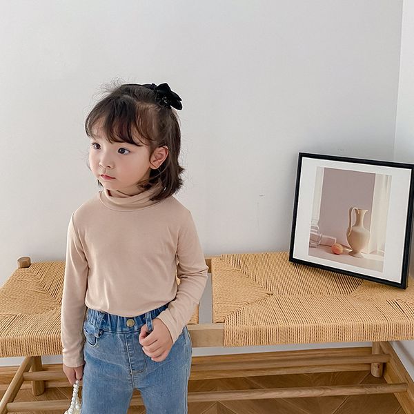 girls four seasons all-match high collar t shirts kids elastic candy color base tees 210508, Blue
girls four seasons all-match high collar t shirts kids elastic candy color base tees 210508, Blue