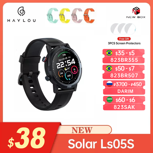 haylou solar ls05s haylou rt smartwatch ip68 waterproof fitness tracker heart rate monitor sport watch g, Slivery;brown
haylou solar ls05s haylou rt smartwatch ip68 waterproof fitness tracker heart rate monitor sport watch g, Slivery;brown
