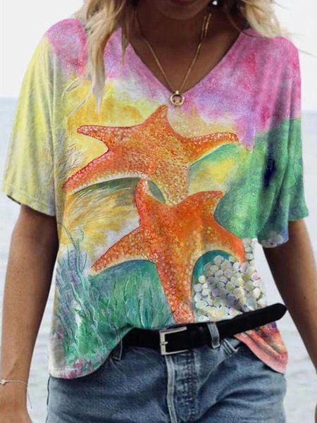 women vintage v-neck t-shirts fashion flower print tees 2021 summer harajuku causal loose short sleeve clothes women's t-shirt, White
women vintage v-neck t-shirts fashion flower print tees 2021 summer harajuku causal loose short sleeve clothes women's t-shirt, White