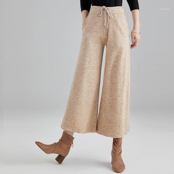women's pants & capris plus size women winter warm trousers wide leg bottoms cropped knitted wool 2021 os045, Black;white
women's pants & capris plus size women winter warm trousers wide leg bottoms cropped knitted wool 2021 os045, Black;white