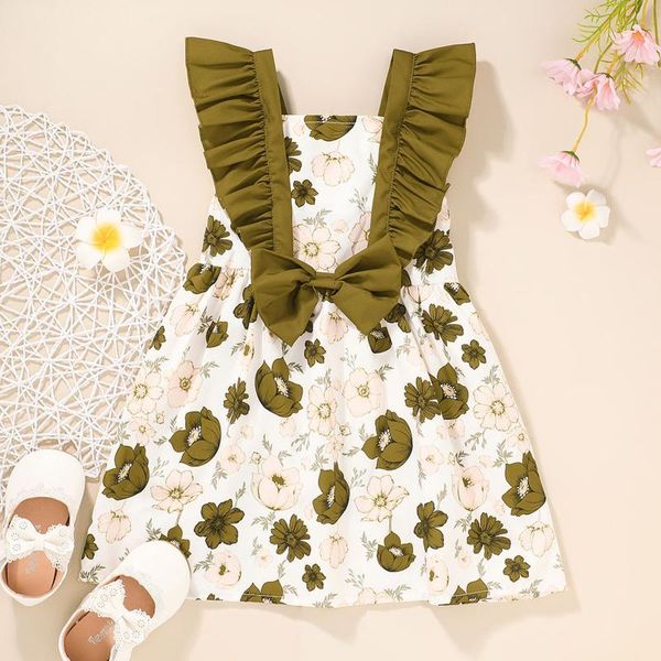 girl's dresses toddler kids baby girls summer suspender ruffled floral bow party princess dress for clothing, Red;yellow
girl's dresses toddler kids baby girls summer suspender ruffled floral bow party princess dress for clothing, Red;yellow